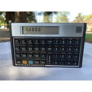 Vintage Hewlett Packard HP 11C Scientific Calculator W/Case And Manual -Works-